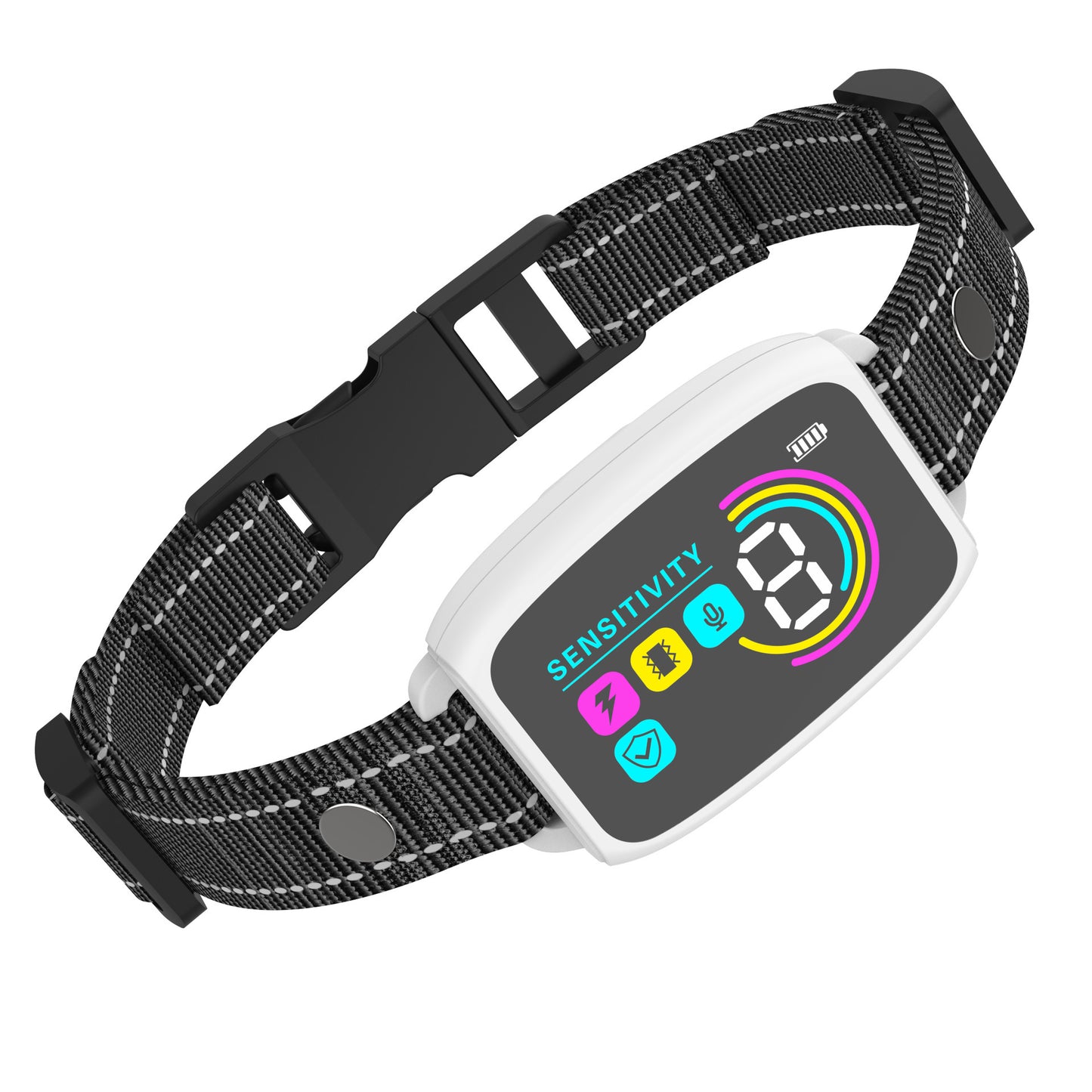 Smart Rechargeable Anti-Bark Dog Collar – HD Display, Waterproof, Bark Control Training Device for All Dog Sizes