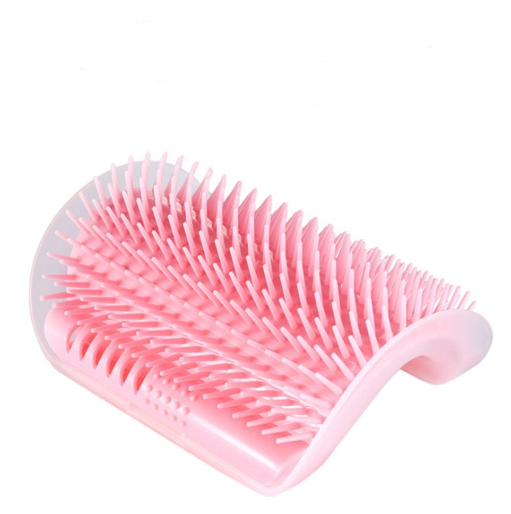 Cat Self-Grooming Wall Brush – Corner Rubbing Device with Catnip for Indoor Cats