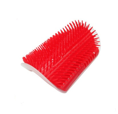 Cat Self-Grooming Wall Brush – Corner Rubbing Device with Catnip for Indoor Cats