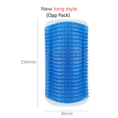 Cat Self-Grooming Wall Brush – Corner Rubbing Device with Catnip for Indoor Cats