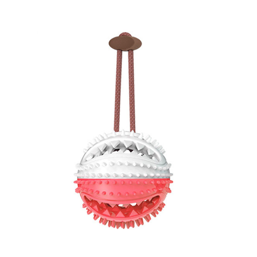 Interactive Suction Cup Dog Toy – Chew Ball, Tug Toy & Tooth Cleaning Feeder