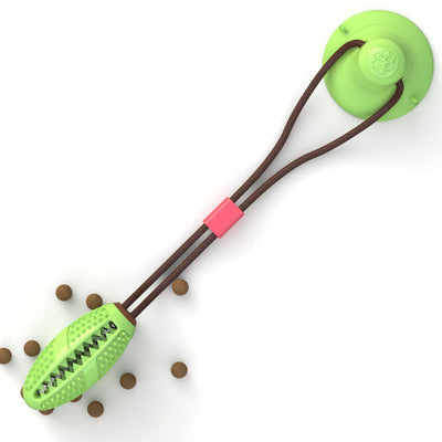 Interactive Suction Cup Dog Toy – Chew Ball, Tug Toy & Tooth Cleaning Feeder