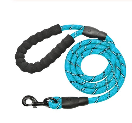 Reflective Nylon Dog Leash – Durable Rope for Small, Medium & Large Dogs, Ideal for Walking & Training