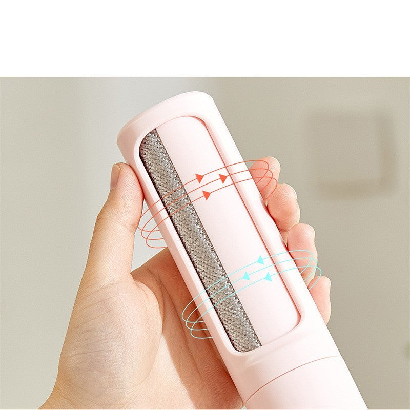 2-in-1 Reusable Pet Hair Remover – Self-Cleaning Lint Roller Brush for Dog & Cat Fur, Dust & Lint Removal
