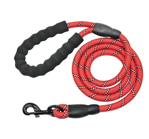 Reflective Nylon Dog Leash – Durable Rope for Small, Medium & Large Dogs, Ideal for Walking & Training
