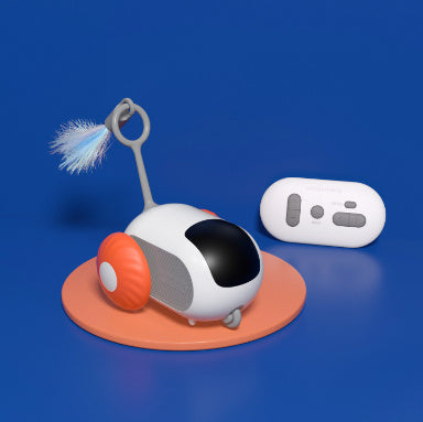 Remote Control Interactive Cat Toy Car – USB Charging, Self-Moving Smart Chaser for Indoor Play