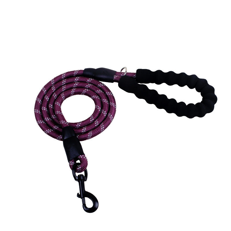 Reflective Nylon Dog Leash – Durable Rope for Small, Medium & Large Dogs, Ideal for Walking & Training