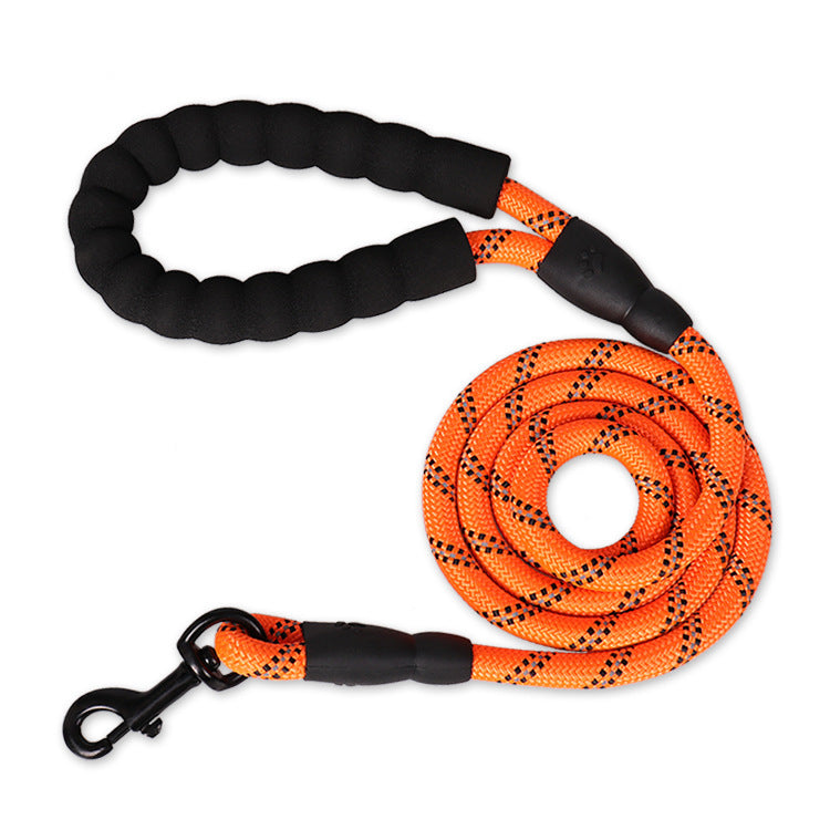 Reflective Nylon Dog Leash – Durable Rope for Small, Medium & Large Dogs, Ideal for Walking & Training