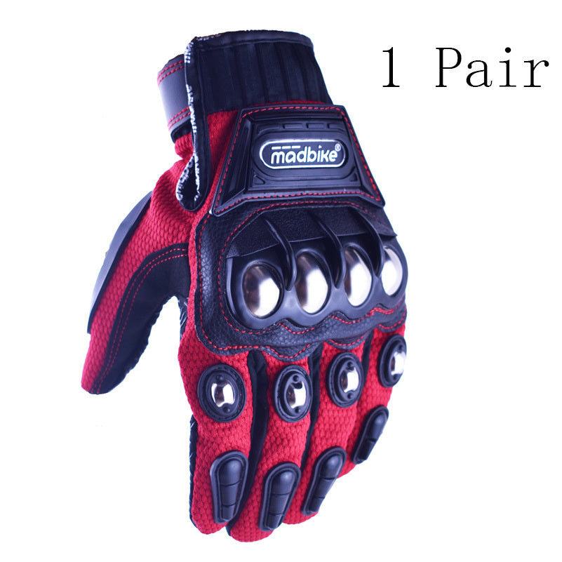 Off-Road Motorcycle Gloves with Alloy Protection