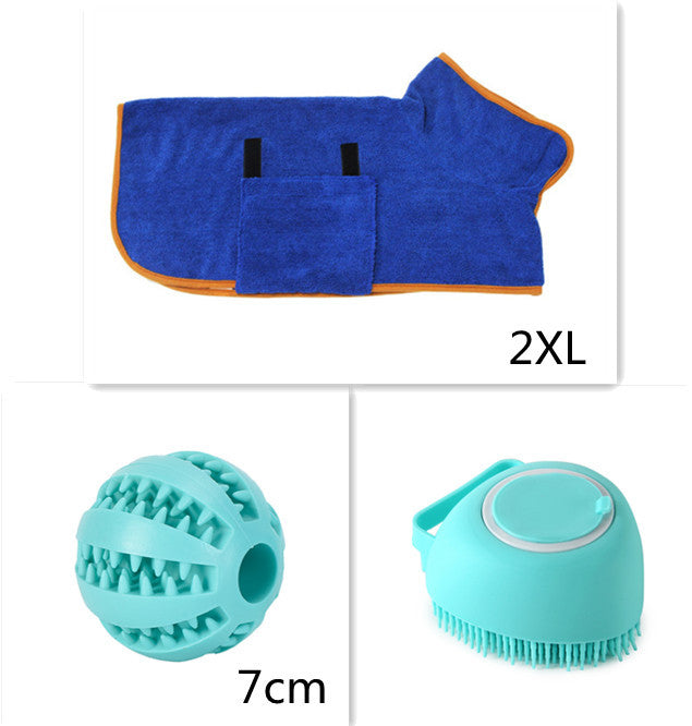 Silicone Pet Bath & Massage Gloves – 2-in-1 Grooming Brush with Shampoo Dispenser for Dogs & Cats