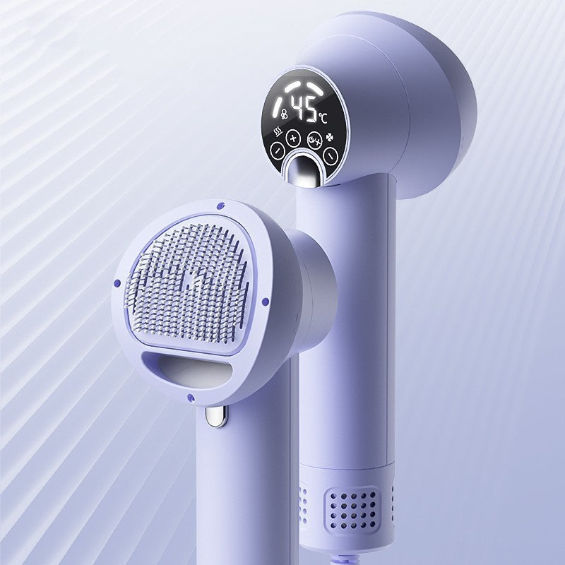 Smart Pet Hair Dryer – Quiet Blow Dryer & Grooming Comb for Dogs & Cats, Safe & Efficient Drying