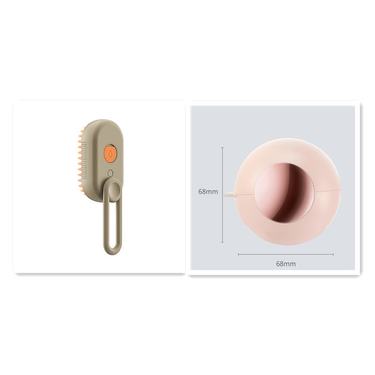 3-in-1 Electric Steam Pet Brush – Hair Removal, Massage & Grooming Comb for Cats & Dogs