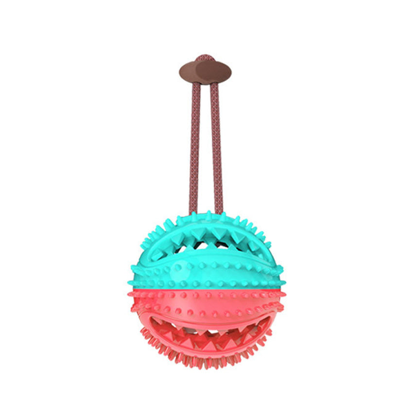 Interactive Suction Cup Dog Toy – Chew Ball, Tug Toy & Tooth Cleaning Feeder