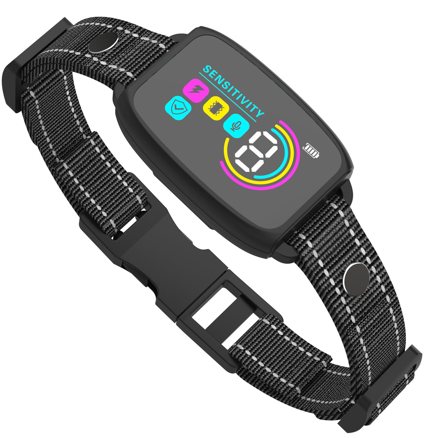 Smart Rechargeable Anti-Bark Dog Collar – HD Display, Waterproof, Bark Control Training Device for All Dog Sizes