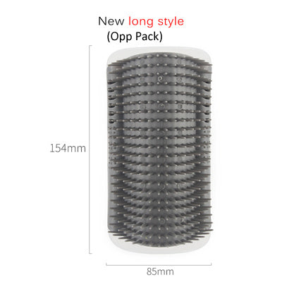 Cat Self-Grooming Wall Brush – Corner Rubbing Device with Catnip for Indoor Cats