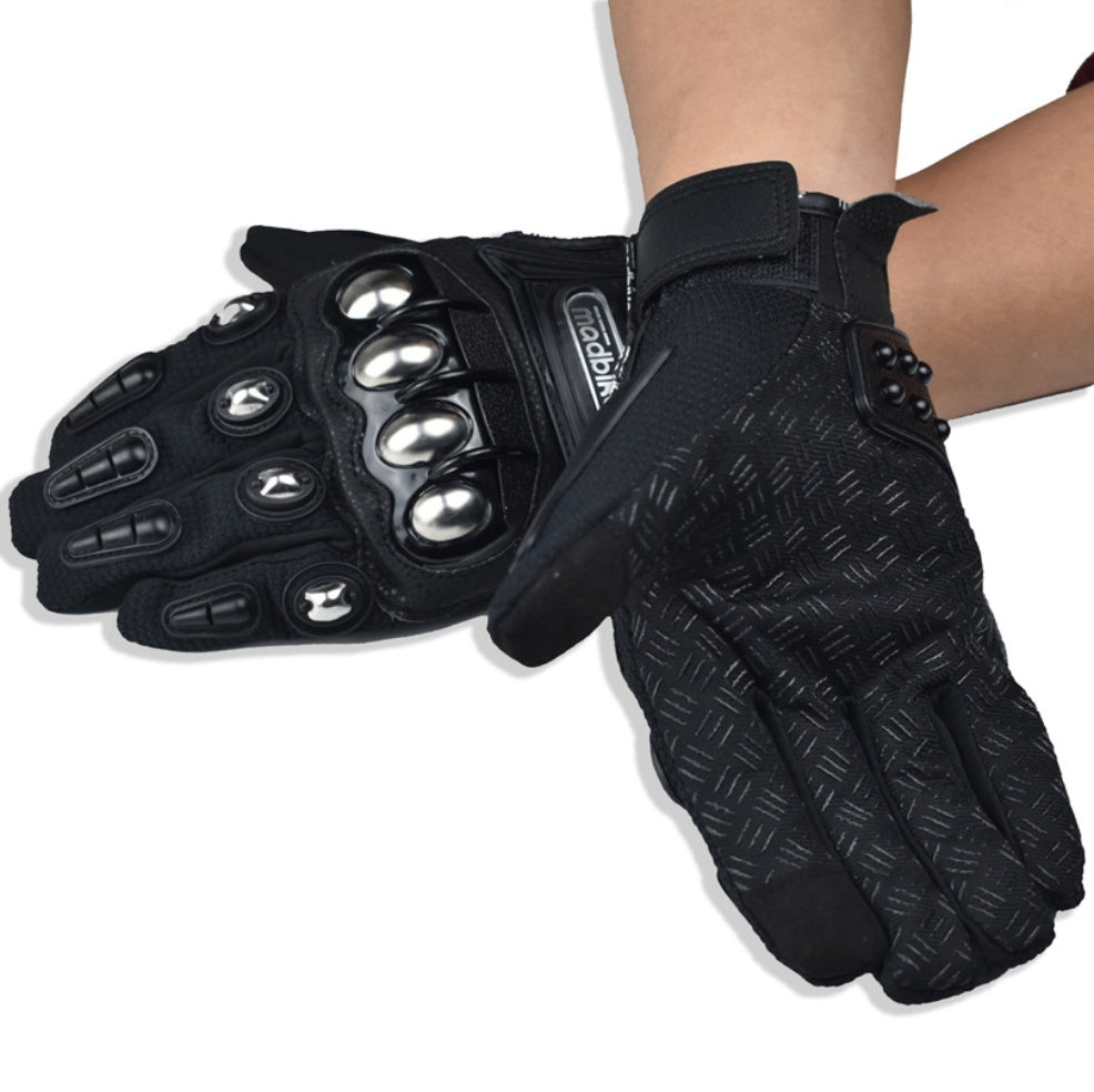 Off-Road Motorcycle Gloves with Alloy Protection