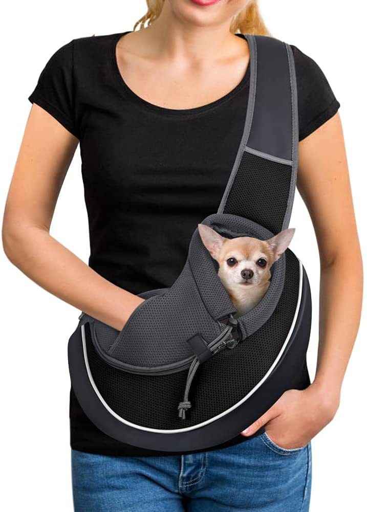 Portable Crossbody Pet Carrier Bag – Outdoor Travel Sling for Cats & Small Dogs