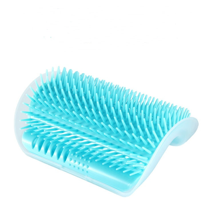 Cat Self-Grooming Wall Brush – Corner Rubbing Device with Catnip for Indoor Cats