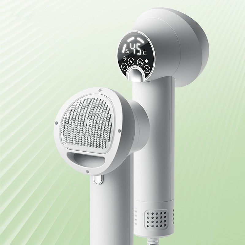 Smart Pet Hair Dryer – Quiet Blow Dryer & Grooming Comb for Dogs & Cats, Safe & Efficient Drying