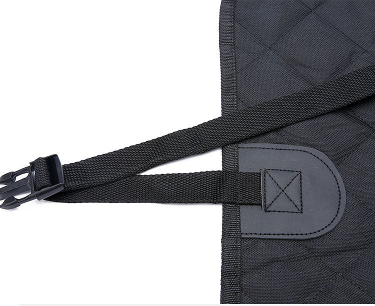 Dog Car Seat Cover with Mesh Window – Pet Hammock Protector for Back Seat, with Zipper & Storage Pocket for Travel