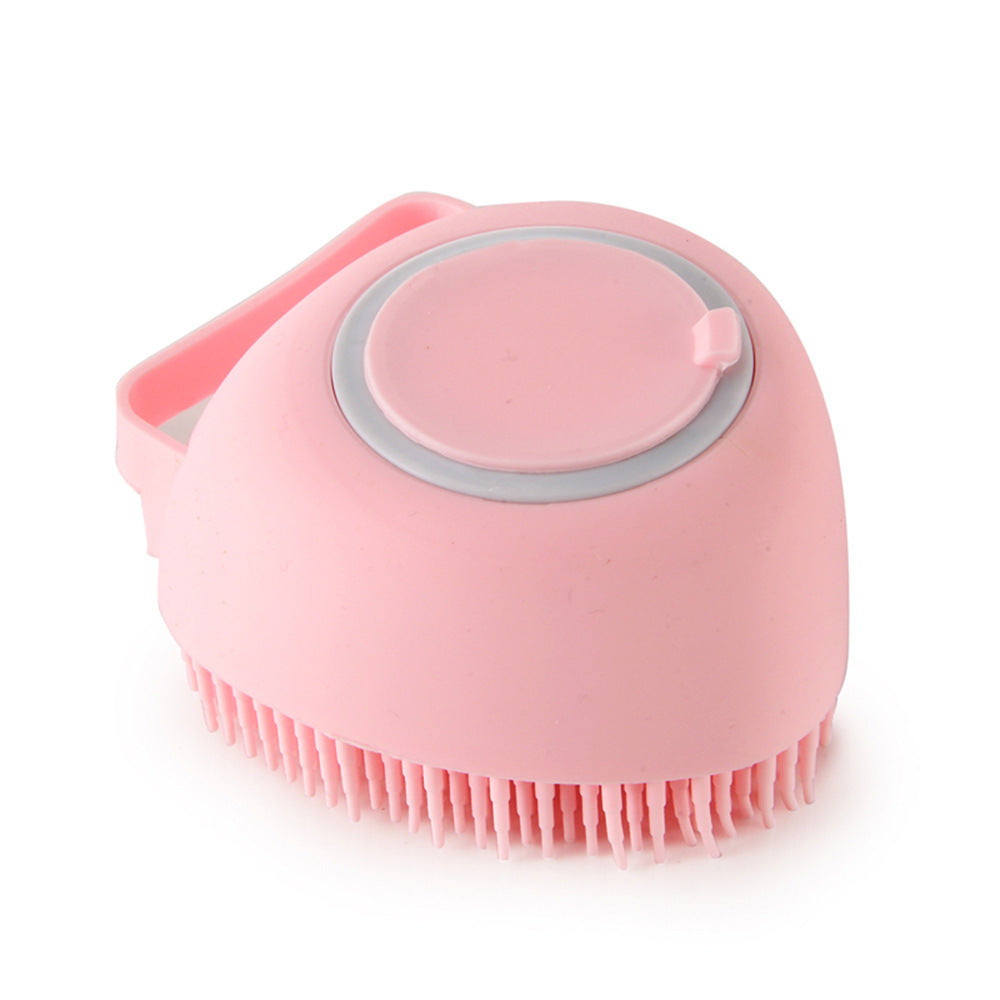 Silicone Pet Bath & Massage Gloves – 2-in-1 Grooming Brush with Shampoo Dispenser for Dogs & Cats
