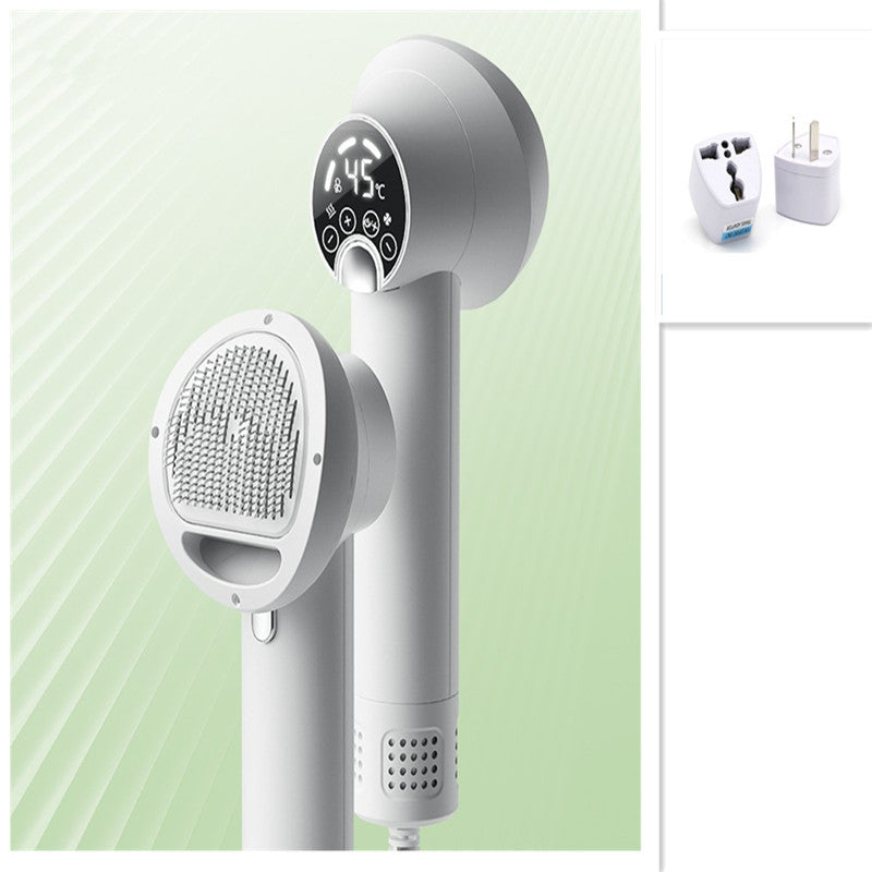 Smart Pet Hair Dryer – Quiet Blow Dryer & Grooming Comb for Dogs & Cats, Safe & Efficient Drying