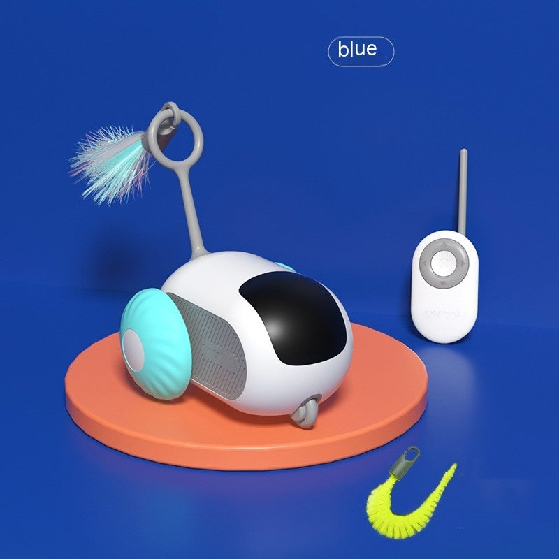 Remote Control Interactive Cat Toy Car – USB Charging, Self-Moving Smart Chaser for Indoor Play