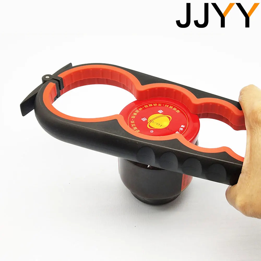 JJYY 5-in-1 Jar and Bottle Opener with Easy Grip – Quick Twist-Off Lid Remover for Bottles and Can Lids, Ideal for Everyday Cooking