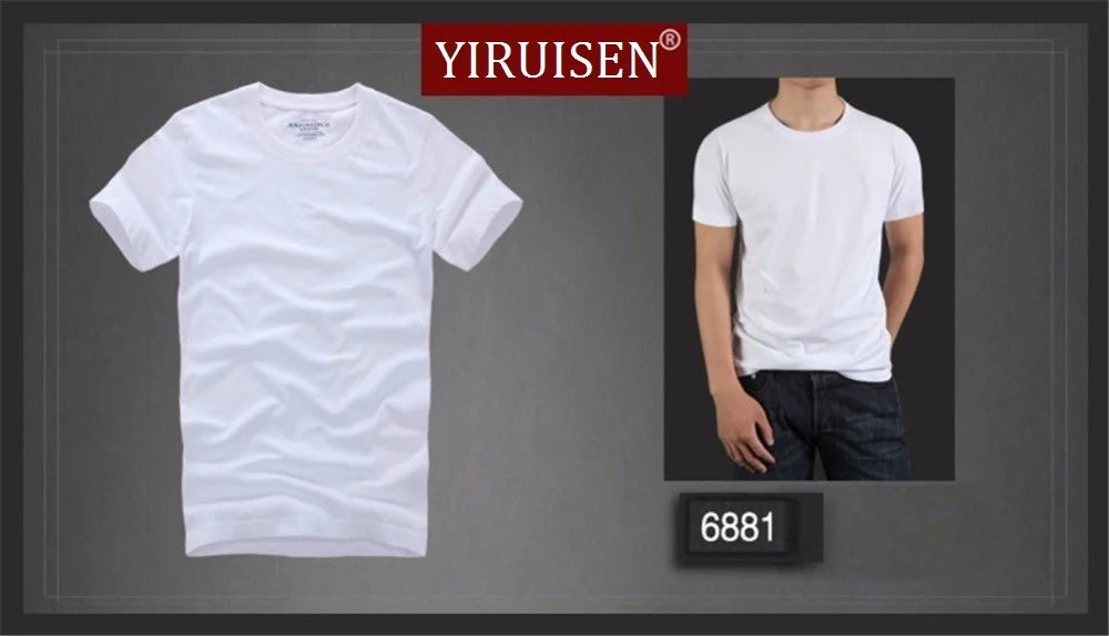 Men's 100% Cotton Solid T-Shirt – Soft, High-Quality O-Neck Short Sleeve Casual Top