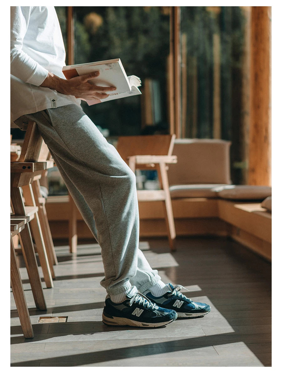 SIMWOOD 2025 Fall Oversized Jogger Sweatpants for Men – Comfortable Drawstring Trousers, Casual Gym Track Pants, Plus Size Available