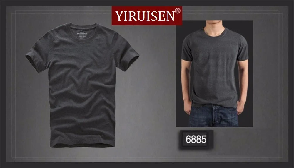 Men's 100% Cotton Solid T-Shirt – Soft, High-Quality O-Neck Short Sleeve Casual Top