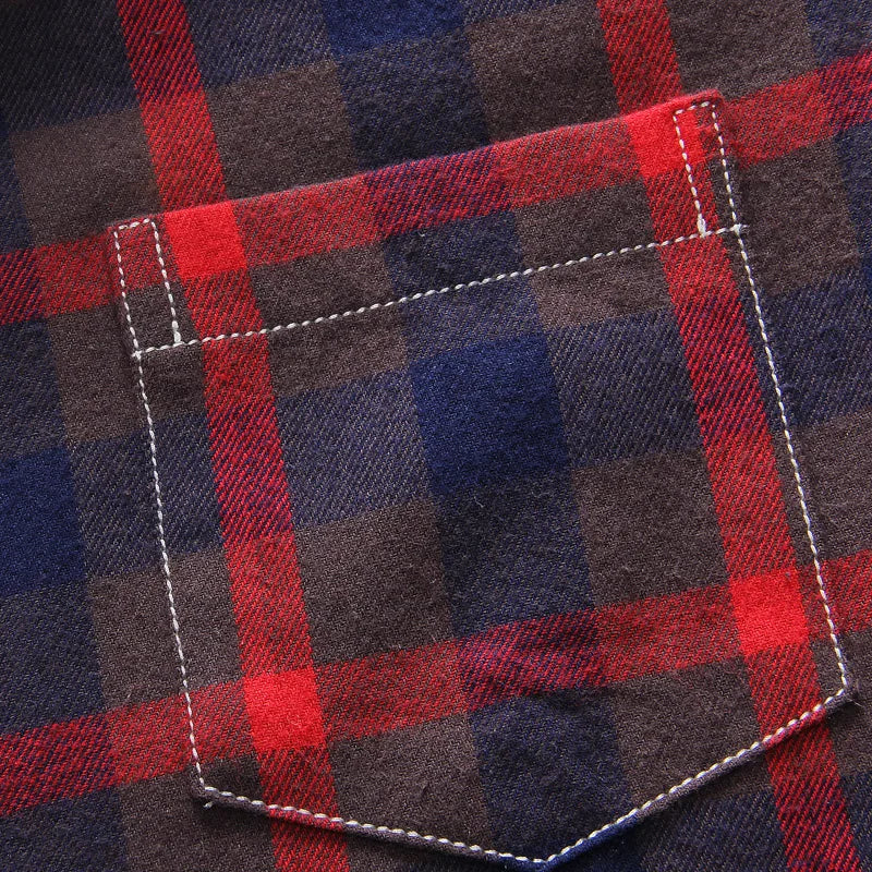2024 New Men's Plus Size Plaid Button-Down Shirt – Long Sleeve Casual Checkered Shirt 5XL Fashion Top