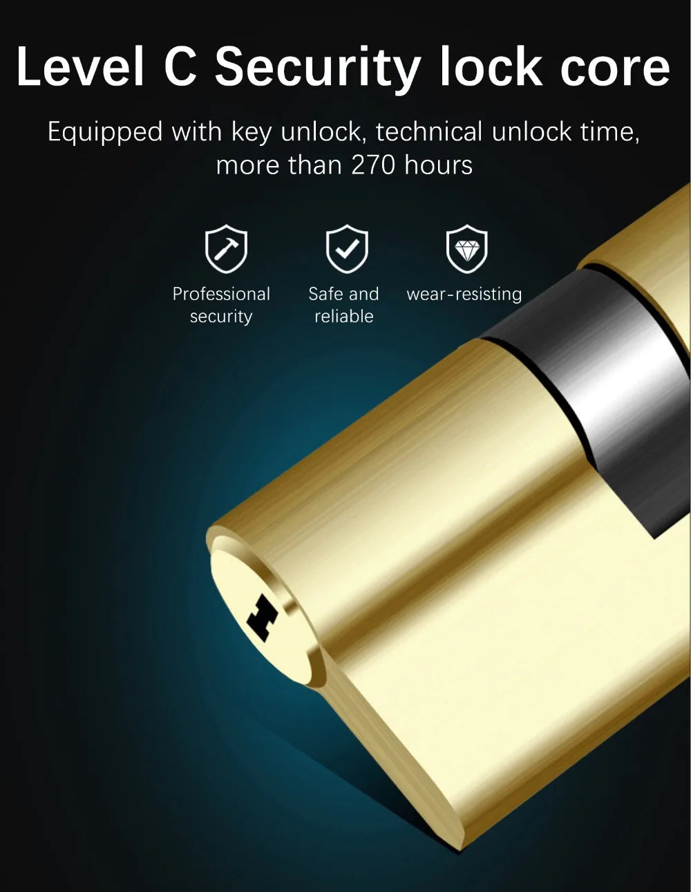 Waterproof TTLock Smart Bluetooth Door Lock – Biometric Fingerprint, Digital Code, WiFi-Enabled Electronic Intelligent Lock