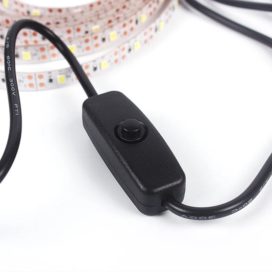 USB 5V LED Strip Light with Switch – Flexible 2835 SMD Light Tape for TV, Monitor, and Home Decoration 