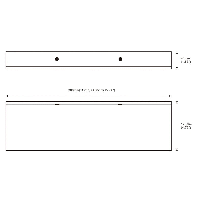 Matte Black Wall-Mounted Shelf – Modern Bathroom & Kitchen Storage Rack (30-50cm) – Shower Organizer Wholesale Promotion