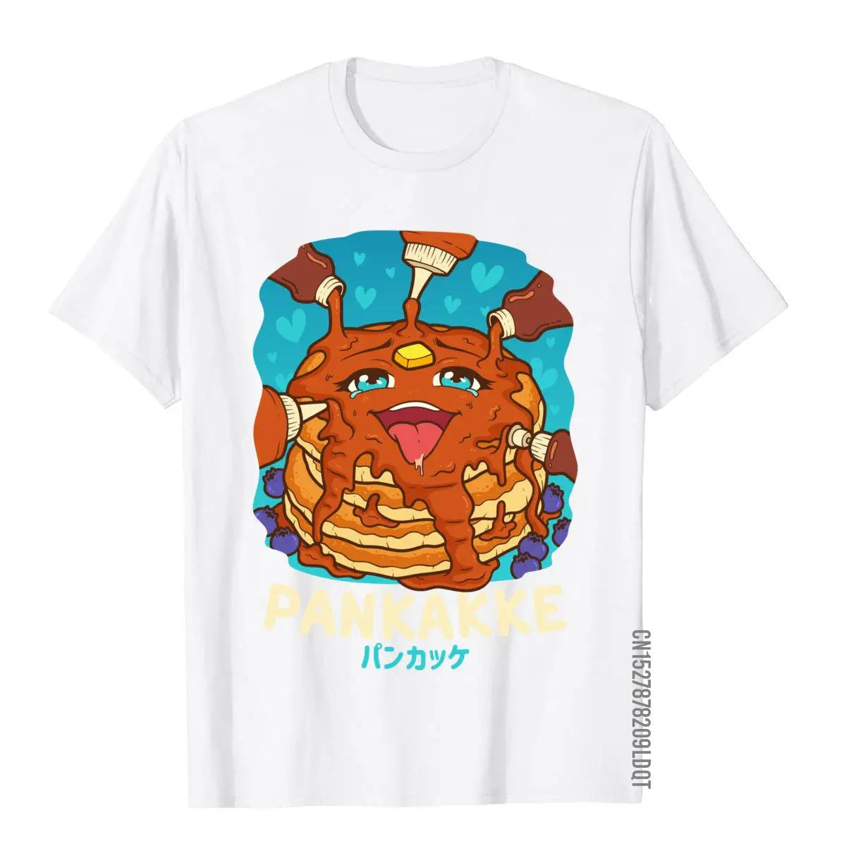 Kawaii Japanese Pancake Graphic Tee – Funny Food Pun Cotton T-Shirt for Men | Casual Beach & Streetwear Top