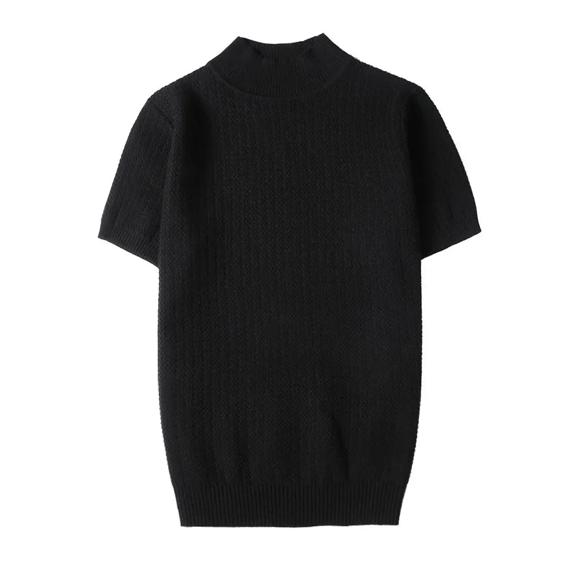 Men’s Slim Fit Turtleneck Sweater – Korean Style Casual Pullover for Autumn & Winter, Luxury Knitwear Available up to 4XL