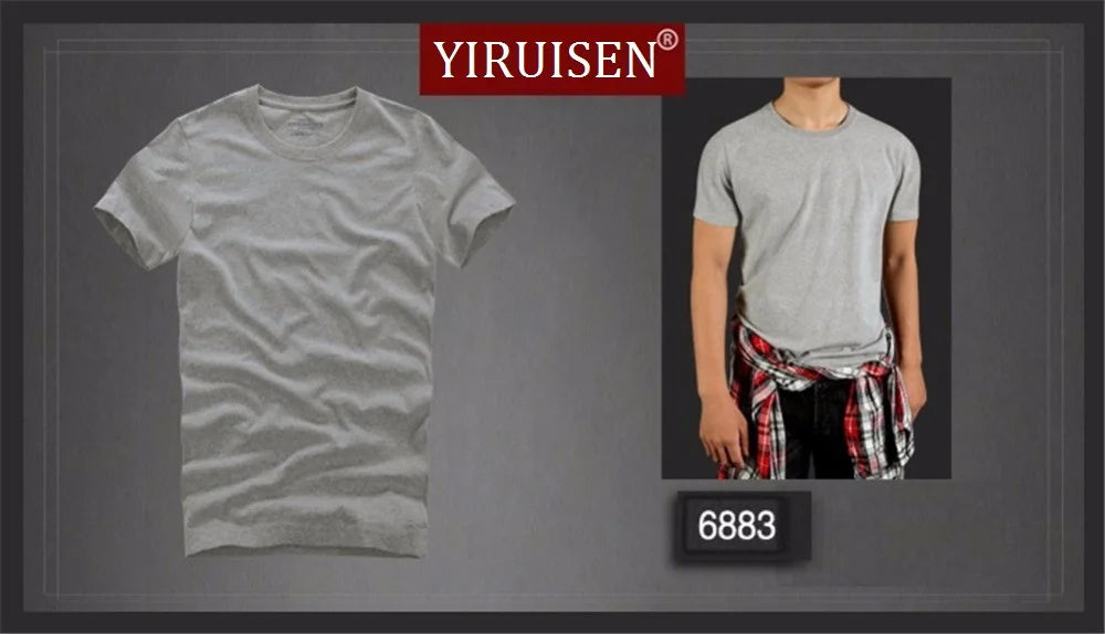 Men's 100% Cotton Solid T-Shirt – Soft, High-Quality O-Neck Short Sleeve Casual Top