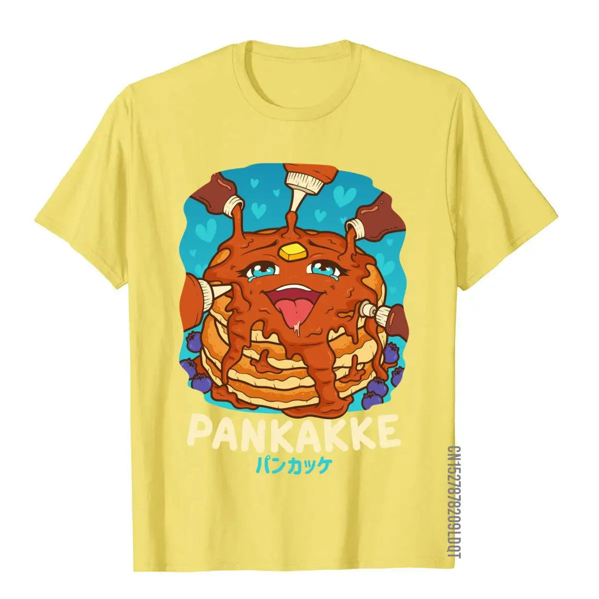 Kawaii Japanese Pancake Graphic Tee – Funny Food Pun Cotton T-Shirt for Men | Casual Beach & Streetwear Top