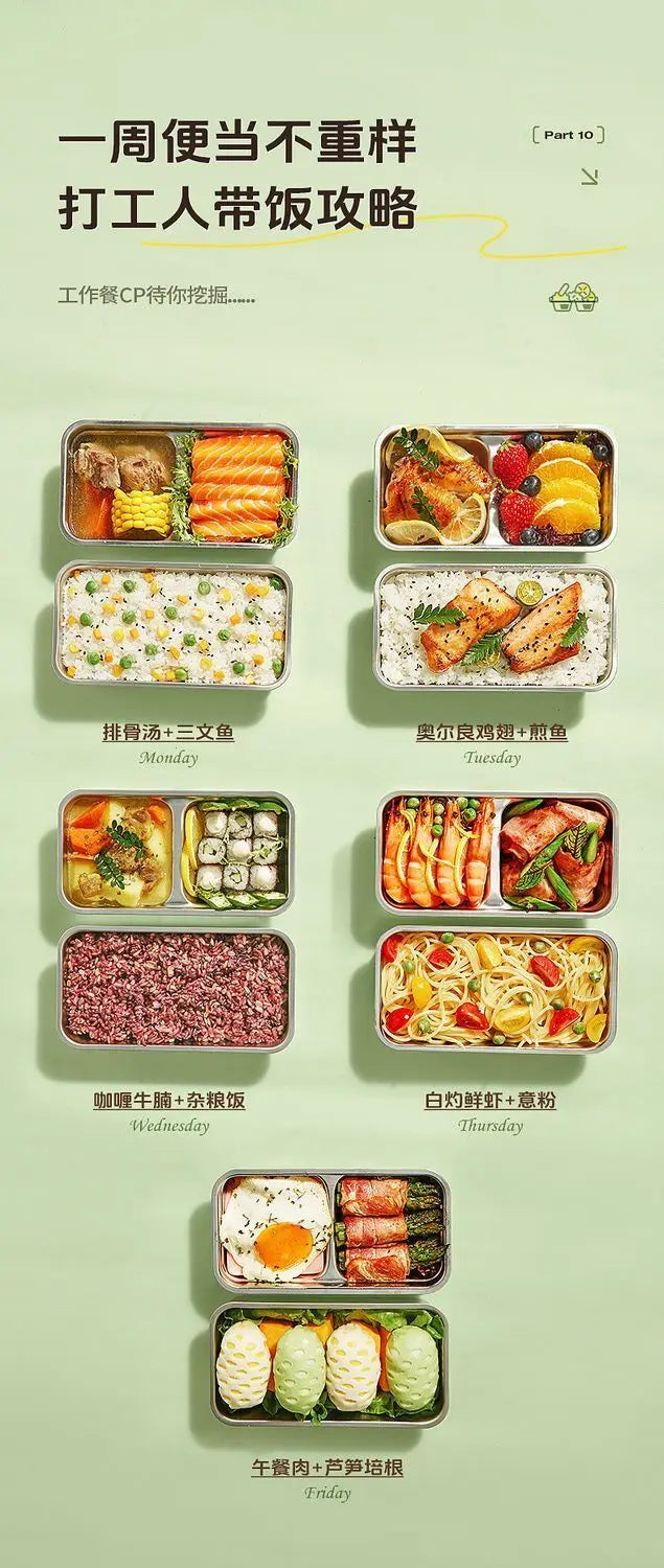 Portable Electric Lunch Box with Plug-in Heating and Heat Retention – Ideal for Office Workers' Hot Meals