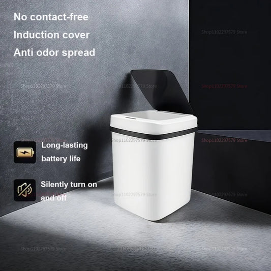 13L Smart Automatic Trash Can – Waterproof Touchless Sensor Waste Bin for Kitchen, Bathroom, Bedroom & Living Room