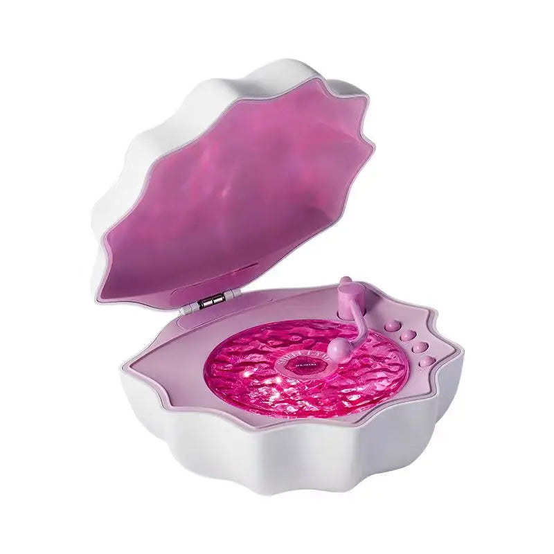 Retro-Style Portable Bluetooth Speaker with Colorful Light Projection & White Noise – Wireless Music Player & Sleep Aid