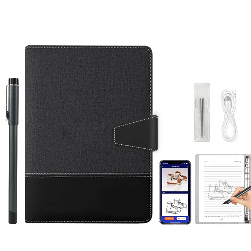 Smart Digital Notebook with Sync Pen – AI Voice, Drawing, Bluetooth Real-Time Cloud Transmission Writing Set