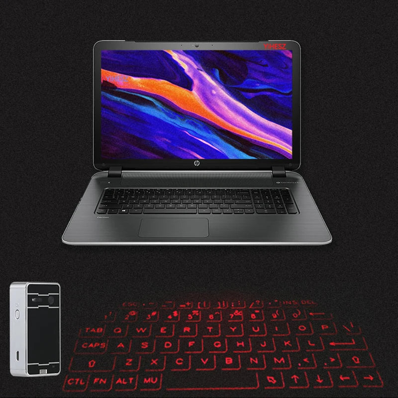 Portable Bluetooth Virtual Laser Keyboard with Mouse Function – Wireless Projection Keyboard for Phones, Tablets, Laptops & PCs
