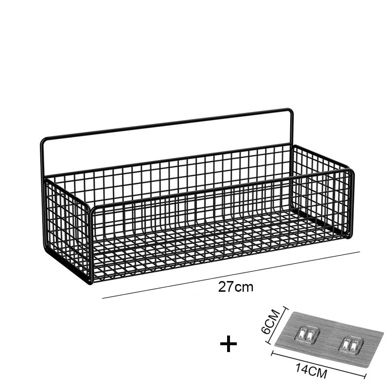 Corner Iron Bathroom Shelf Kitchen Organizer Rack Shower Caddy for Shampoo and Accessories Storage