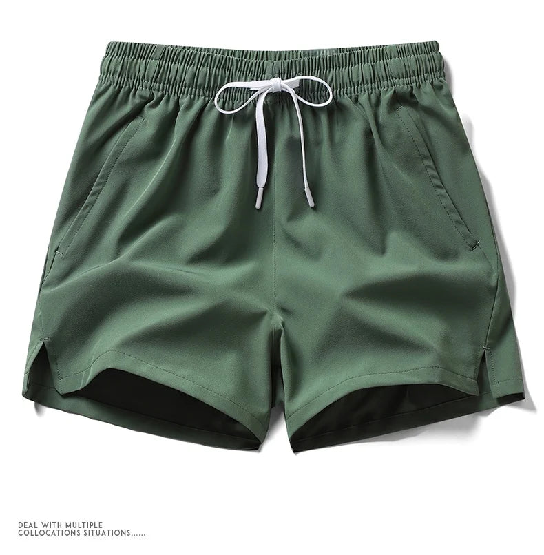 2024 Summer Trending 3-in-1 Sports Shorts – Unisex Running Pants with Zippered Pockets, Ideal for Couples