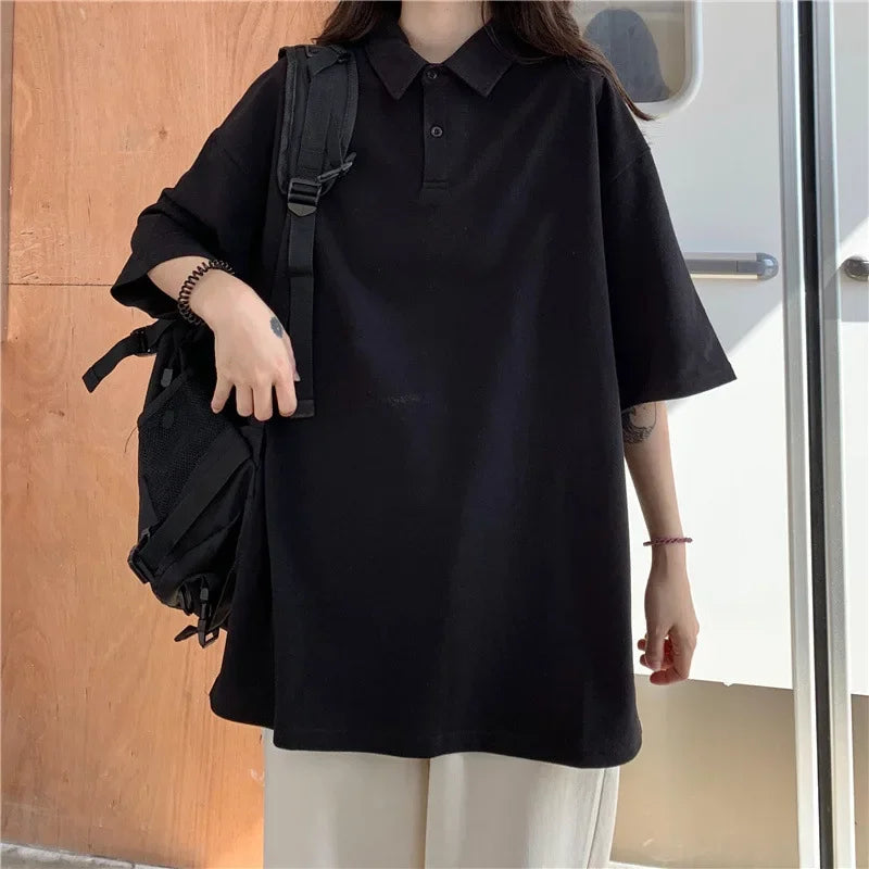 Women's Summer Short Sleeve Polo Shirt – Breathable, Sweat-Absorbing, High-Quality Business Casual Top (S–3XL)