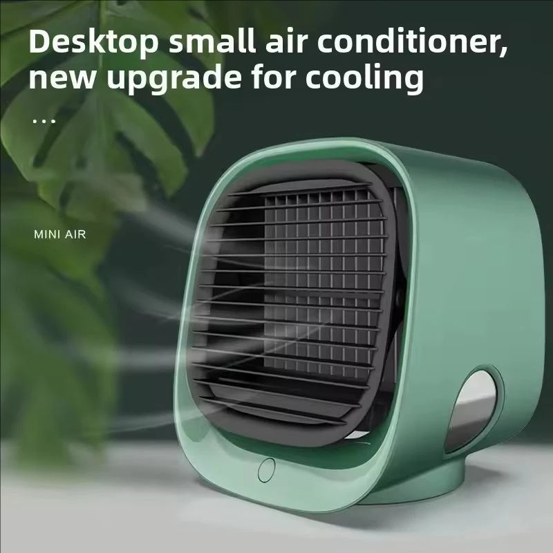 Portable Mini Air Conditioner – Personal Evaporative Cooler with 3-Speed Fan, Compact Desk Cooling Fan for Office, Home, or Car Use