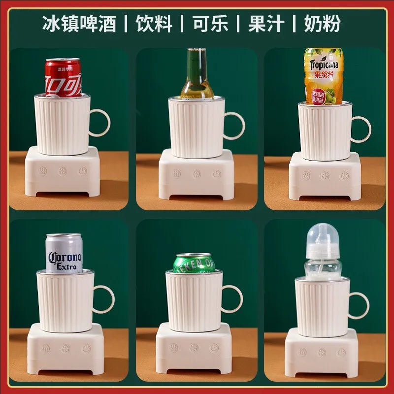 Portable Mini Electric Refrigerator – Instant Quick Cooling Drink Cooler for Home & Office