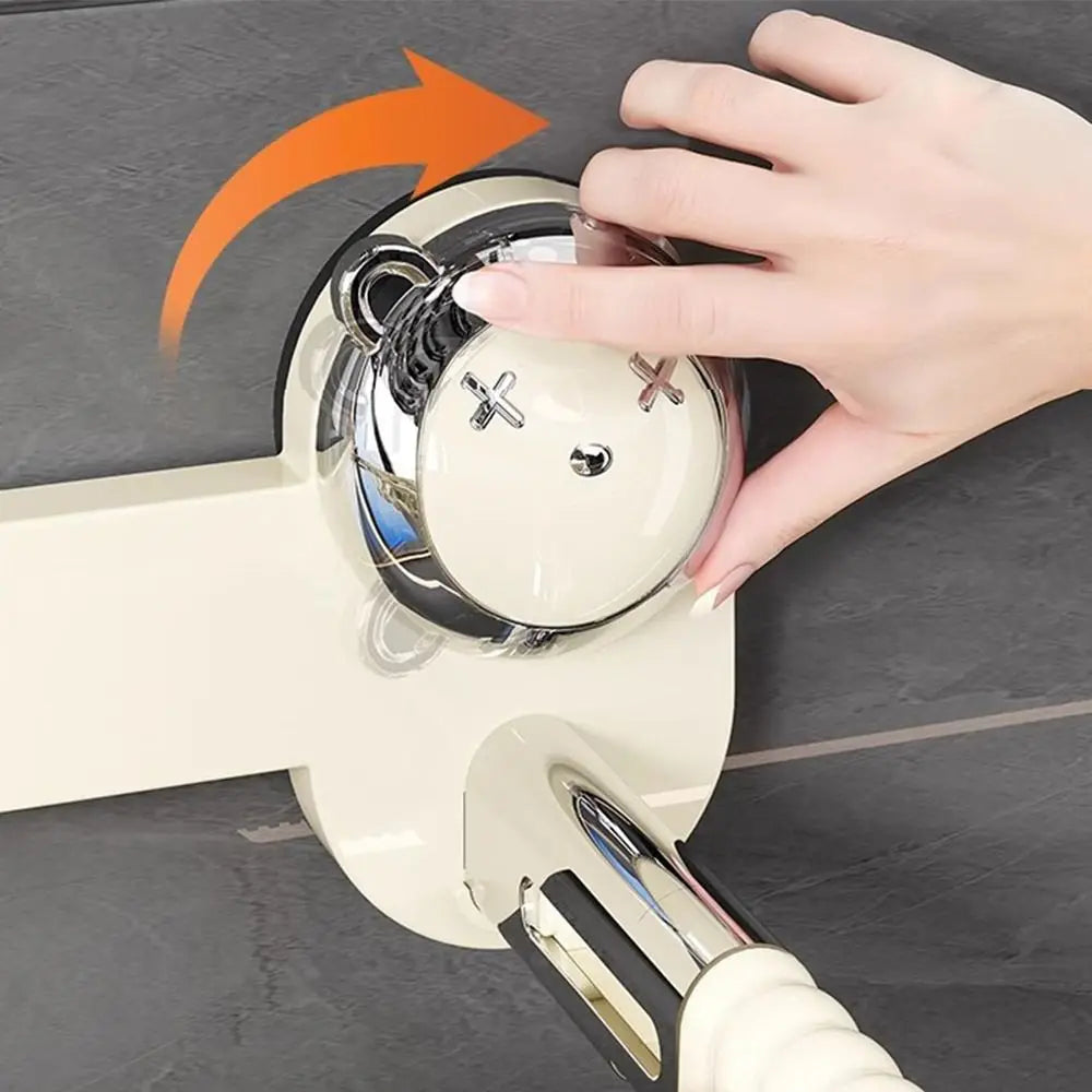 Rotating Suction Cup Folding Drying Rack with 27 Windproof Clips – Wall-Mounted Clothes Hanger for Socks, Towels, Balcony Use
